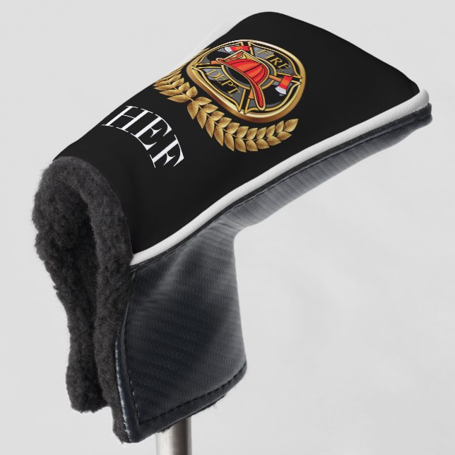 Couvre-club De Golf Golf Fire Department Monogramme (Devant 3/4)