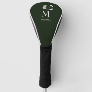 Couvre-club De Golf Golf Golfeur Golf Élégant Monogramme Personnalisé