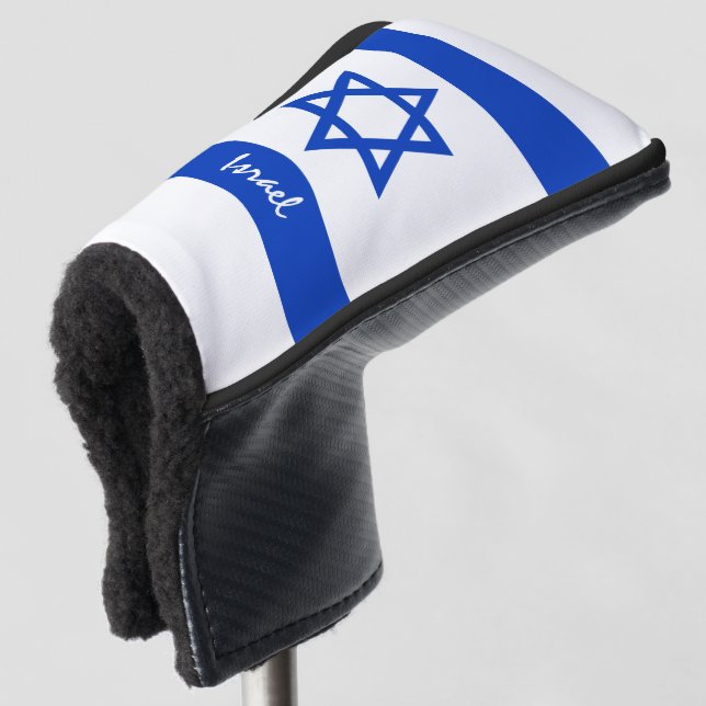 Couvre-club De Golf Golf Israel & Israel Drapeau / Clubs de golf Couve (Devant 3/4)