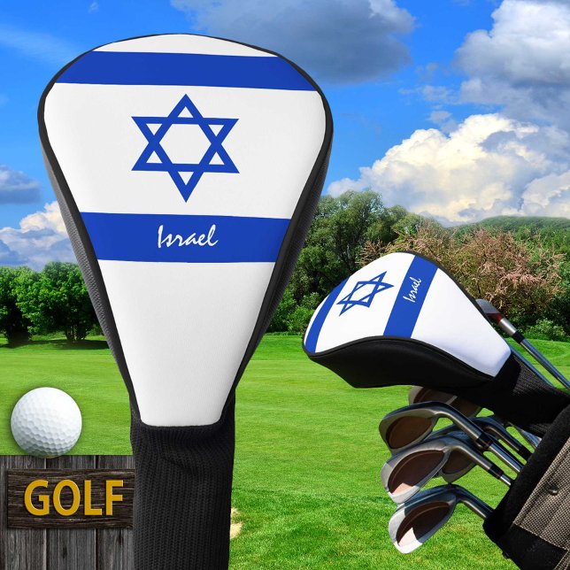 Couvre-club De Golf Golf Israel & Israel Drapeau / Clubs de golf Couve (Créateur téléchargé)