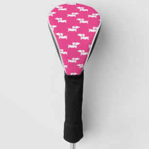 Couvre-club De Golf Golf Jouer Dachshund Maman Rose