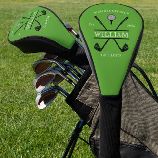 Couvre-club De Golf Golf Lover Cross Club Green