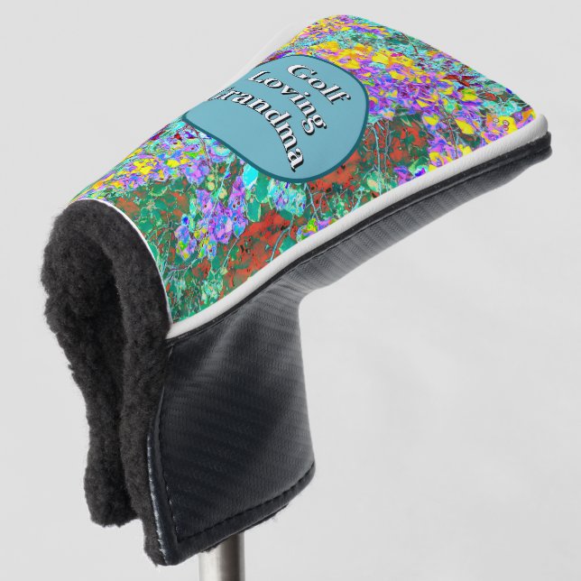 Couvre-club De Golf "Golf Loving Grandma" Golf Head Cover (Devant 3/4)