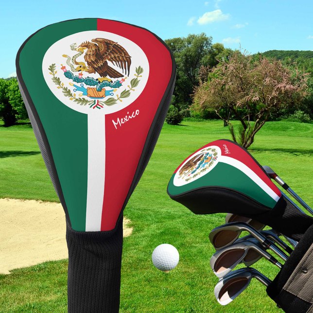 Couvre-club De Golf Golf Mexique & Drapeau Mexicain / Clubs de Golf Co (Créateur téléchargé)