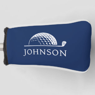 Couvre-club De Golf Golf Nom personnalisé Marine Blue Putter