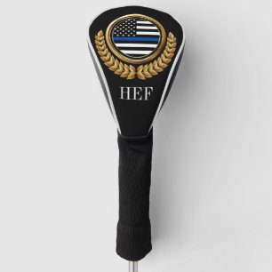 Couvre-club De Golf Golf Police Mince Ligne bleue Monogramme