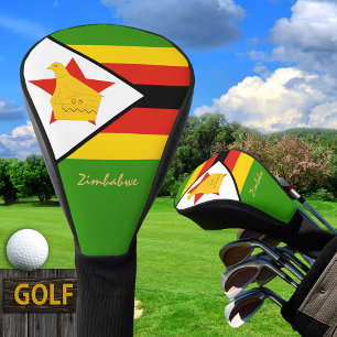Couvre-club De Golf Golf Zimbabwe & Zimbabwe Drapeau / Clubs de golf C