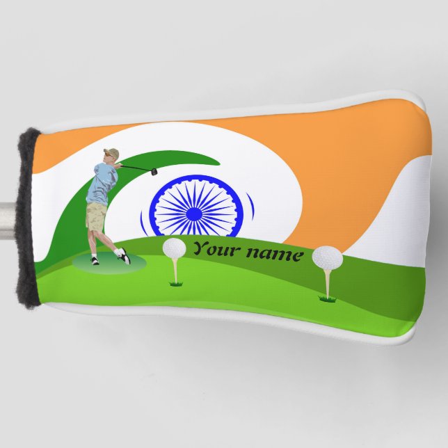 Couvre-club De Golf golfeur indien (Devant)