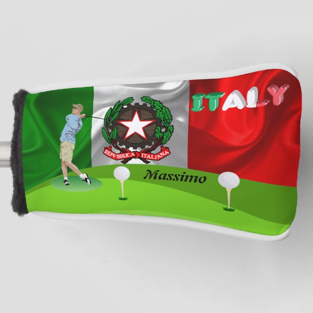 Couvre-club De Golf Golfeur italien (Devant)