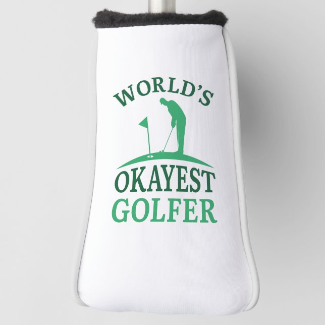 Couvre-club De Golf Golfeur le plus Okayest du monde (Tourné à 90°)