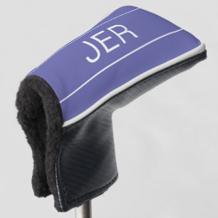 Couvre-club De Golf Golfeur Monogramme Bleu Sports Modernes
