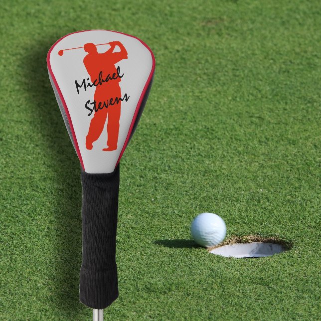 Couvre-club De Golf Golfeur personnalisé rouge (Créateur téléchargé)