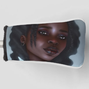 Couvre-club De Golf Goth fille noire mignonne
