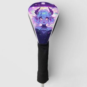 Couvre-club De Golf Gothique Cyberpunk Demon Imaginaire Anime Girl