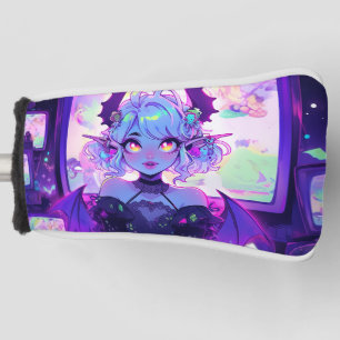 Couvre-club De Golf Gothique Cyberpunk Demon Imaginaire Anime Girl