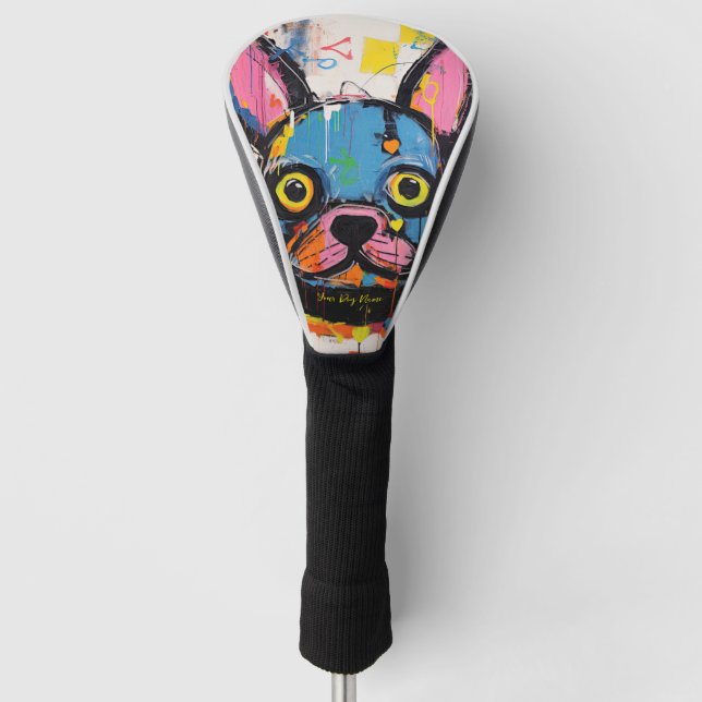 Couvre-club De Golf Graffiti français Bulldog 02 - Leonardo Abbacchi (Devant)