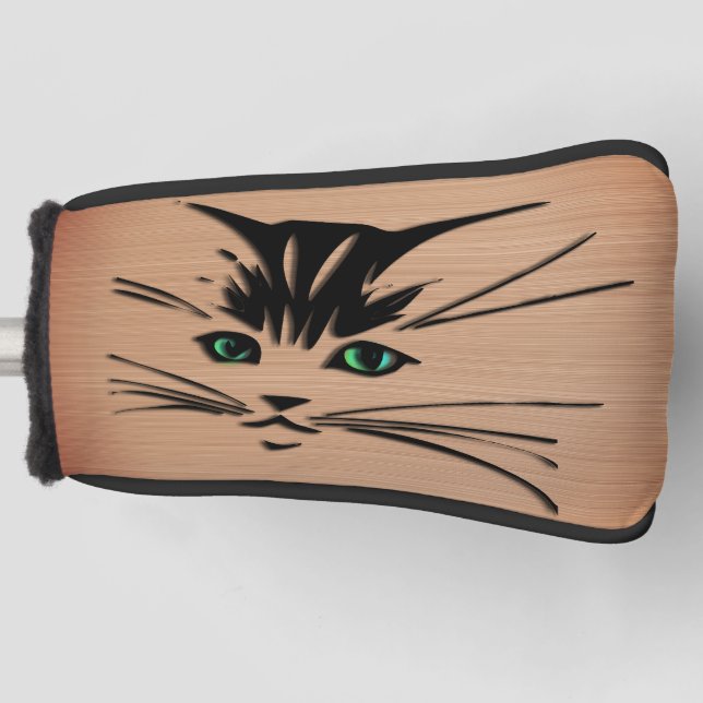 Couvre-club De Golf Green Eyed Cat Russe (Devant)