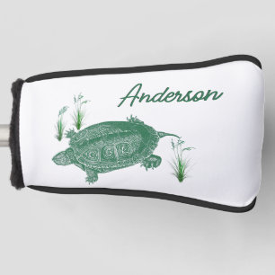 Couvre-club De Golf Green Sea Turtle Personnel