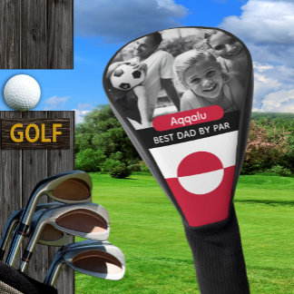 Couvre-club De Golf Greenland Golf, Best Dad, Greenland Flag, Photo