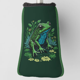 Couvre-club De Golf Grenouille à étang détaillée