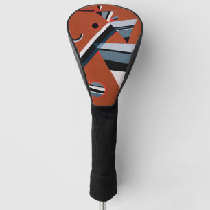 Couvre-club De Golf Gris de Kandinsky Peinture Abstraite Art moderne