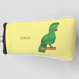 Couvre-club De Golf Guinée turaco bird cartoon