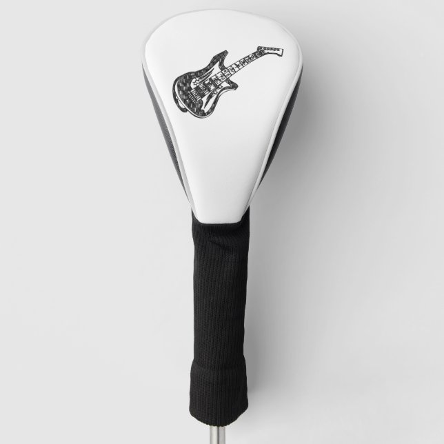 Couvre-club De Golf Guitare électrique (Devant)