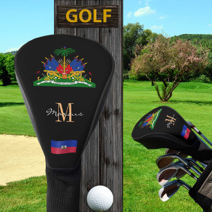 Couvre-club De Golf Haïti & Drapeau Haïtien Monogramme Clubs de Golf C