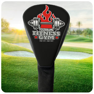 Couvre-club De Golf Haltère de levage de poids personnalisé Fitness Gy