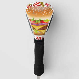 Couvre-club De Golf Hamburger et frites