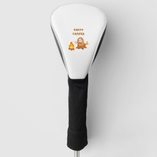 Couvre-club De Golf Happy Camper Bonfire Sloth