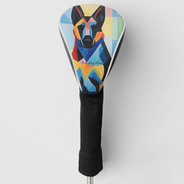 Couvre-club De Golf Happy German Shepherd Dog 03 - Kaori (Devant)