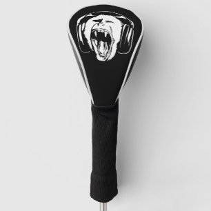 Couvre-club De Golf Headphones Musique singe