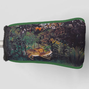 Couvre-club De Golf Henri Rousseau - Le lion affamé
