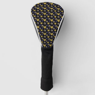 Couvre-club De Golf hibou jaune bleu