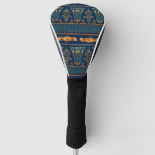 Couvre-club De Golf Hiéroglyphes égyptiens Coléoptères dorés Paillette