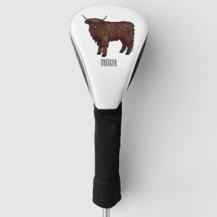 Couvre-club De Golf Highland cow