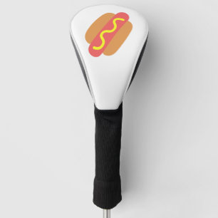 Couvre-club De Golf Hotdog vectoriel simple