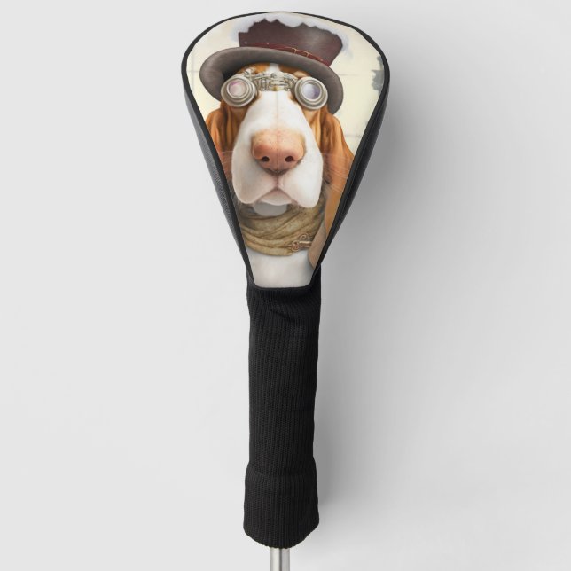 Couvre-club De Golf Hound Steampunk Basset (Devant)