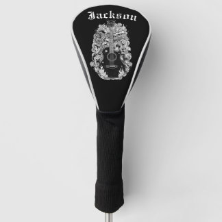 Couvre-club De Golf Housse de conducteur Johnny Cash, blanche