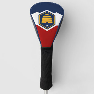 Couvre-club De Golf Housse de driver de golf avec le drapeau de l'Utah