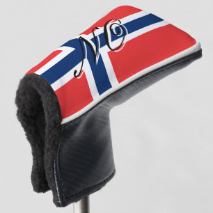 Couvre-club De Golf Housse de putter personnalisée avec drapeau norvég