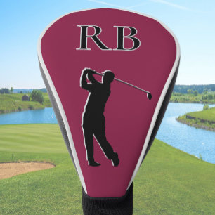 Couvre-club De Golf Housse de tête de golf à monogramme pour homme Bou