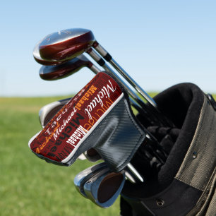 Couvre-club De Golf Housse de tête de golf avec son nom