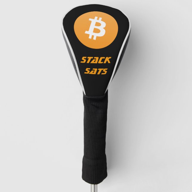 Couvre-club De Golf Housse de tête de golf Bitcoin (Devant)