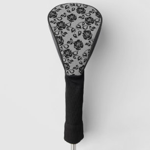 Couvre-club De Golf Housse de tête de golf de Fishnet Black Lace