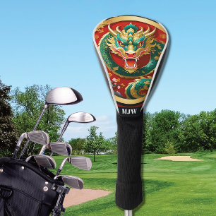 Couvre-club De Golf Housse de tête de golf du Dragon chinois