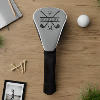 Housse de tête de golf grise pour joueur de golf a