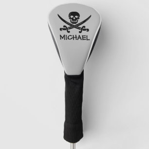 COUVRE-CLUB DE GOLF HOUSSE DE TÊTE DE GOLF PIRATE CRÂNE SUR MESURE