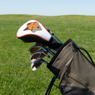 Couvre-club De Golf Housse de tête de golf Renard Orange